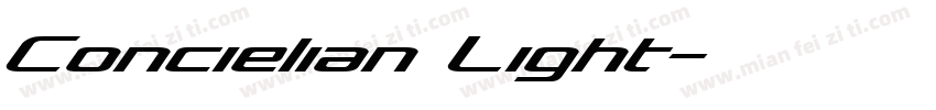 Concielian Light字体转换